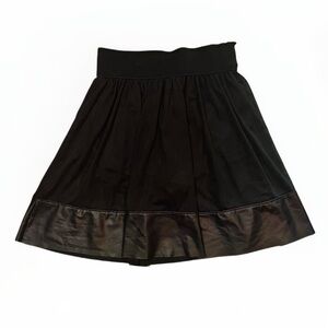 Akira Red Label Sheer Black Skort
